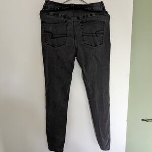 American Eagle Washed Black skinny jeans